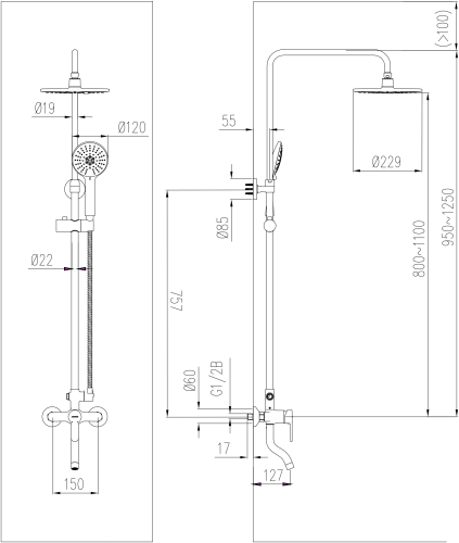 Душевая система 36632 фото 2